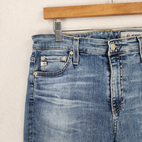 AG Jeans Womens 30 Blue Mari High Rise Straight Leg Adriano Goldschmied Stretch - Picture 2 of 11